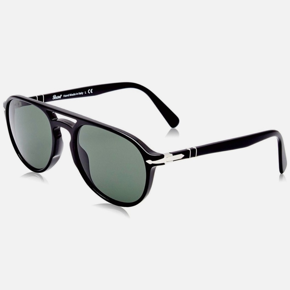 Persol Classic Black Sunglasses with Grey Lenses